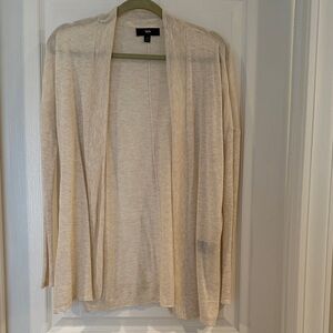 Mossimo Supply Co. Cream Open Cardigan